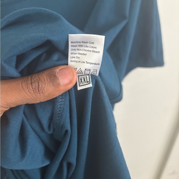 Universal Standard Tee Shirt Women’s 2X Boxy Relaxed Fit Blue Loungewear Casual - Picture 5 of 7